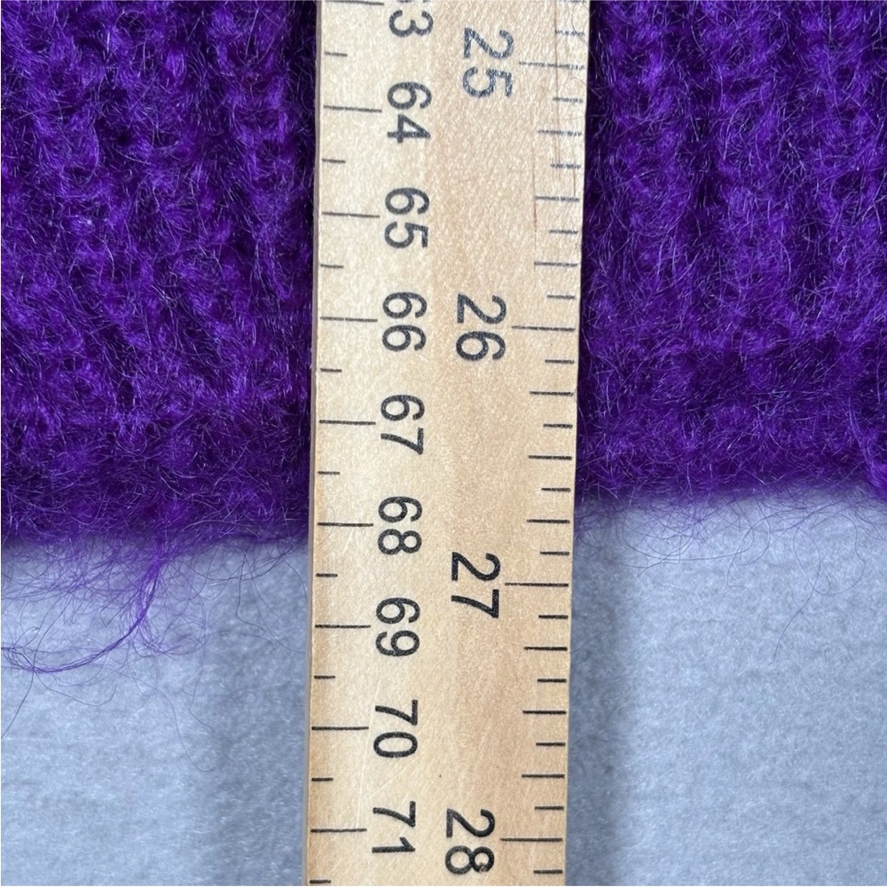 Vintage The Gold Label Designer Collection Mohair Sweater Womens Medium Purple - Picture 2 of 7